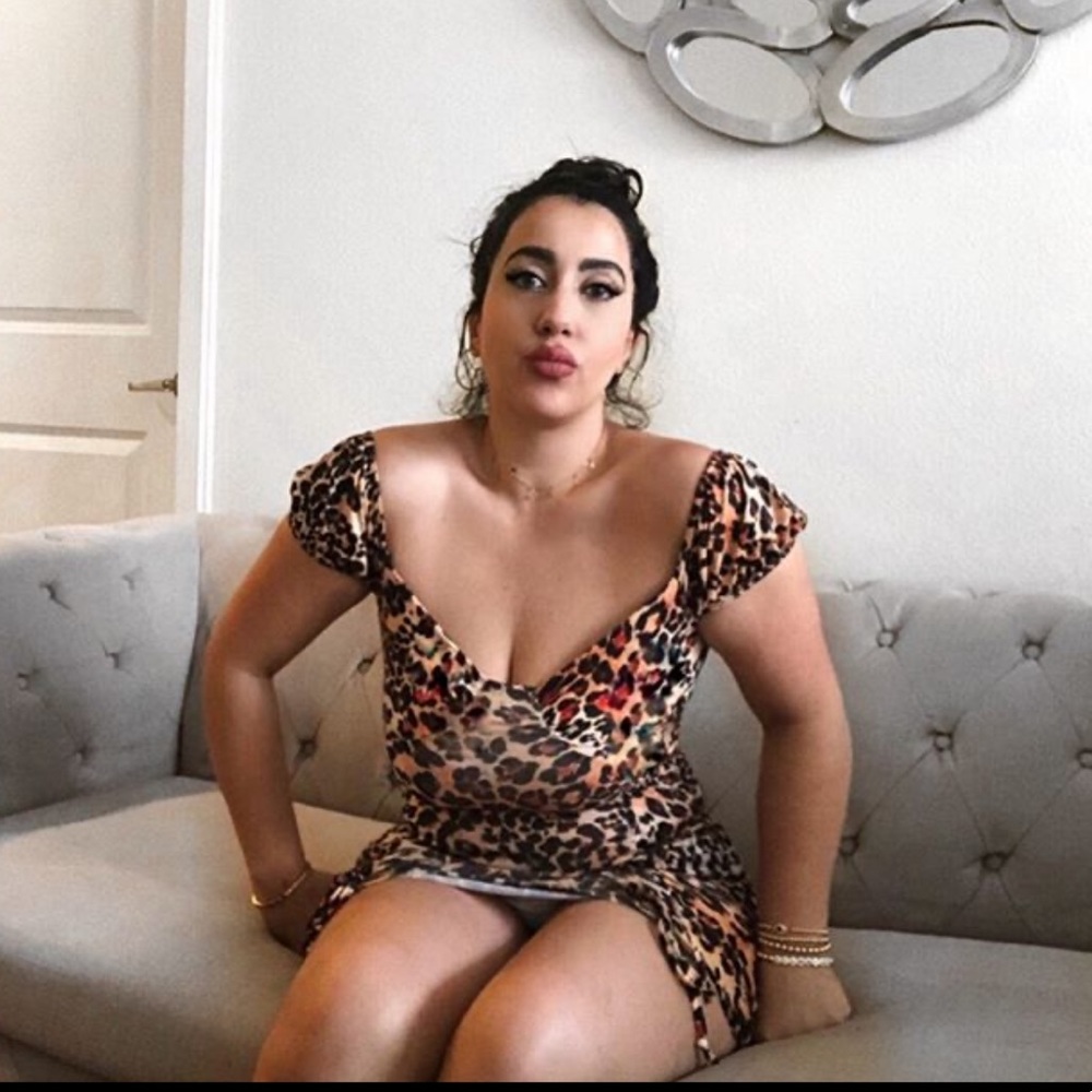 Leonard Print Ruched Bodycon Dress